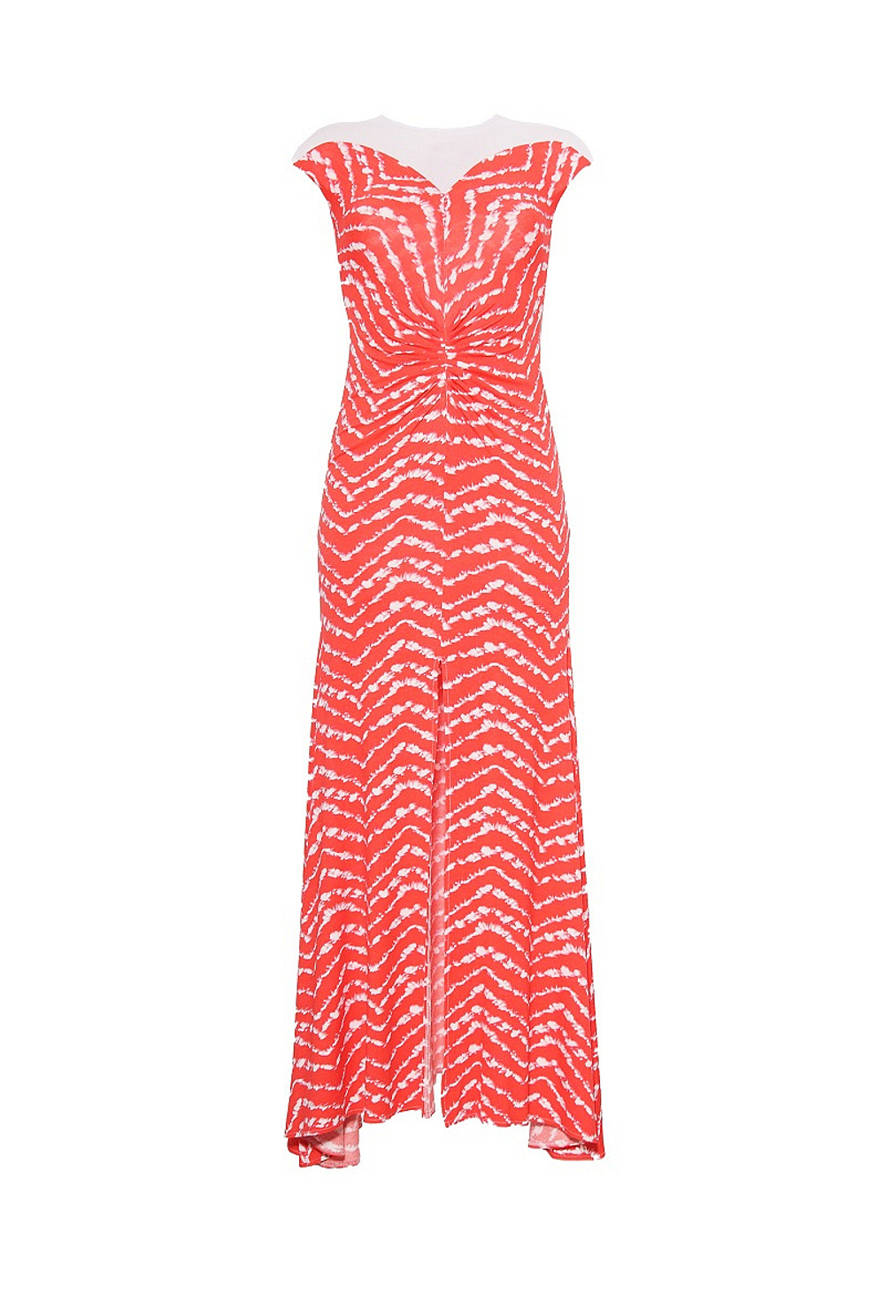 Платье в пол c сеткой 22_14SS