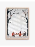 Новогодний декор 50х70 см постер интерьерный