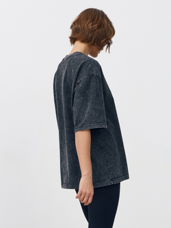 Футболка garment dyed (черный)