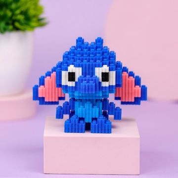 Конструктор Mini Blocks "Стич" синий, 6003, (738 деталей)