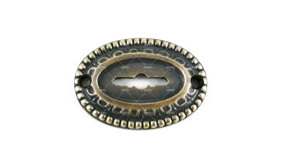 Ключевина латунная Ампир под плоский ключ состаренная бронза