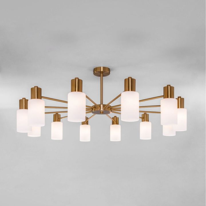 Потолочная люстра Eurosvet Vegga 70160/12 латунь Smart