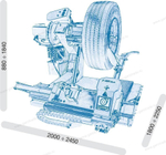 Грузовой шиномонтажный станок Giuliano S551 XLA