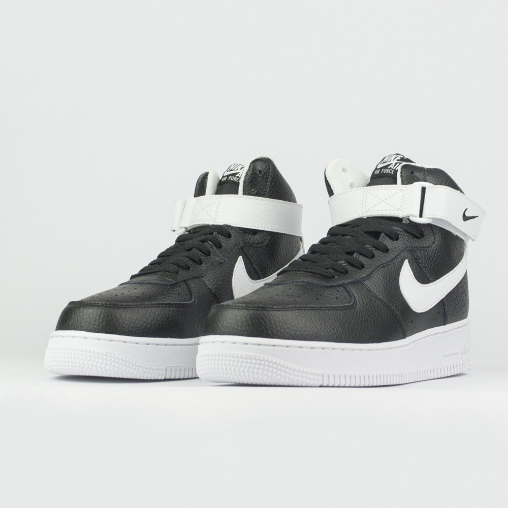 кроссовки Nike Air Force 1 Mid Black / White Ftwr.