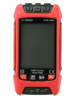 Мультиметр цифровой автоматический с щупами, чехлом и термопарой умный XOMA X02 PRO, работа от аккумулятора