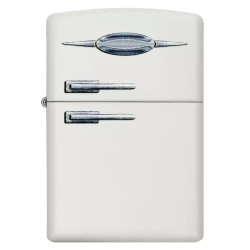 Зажигалка Zippo 49636 Retro Fridge Design, White Matte