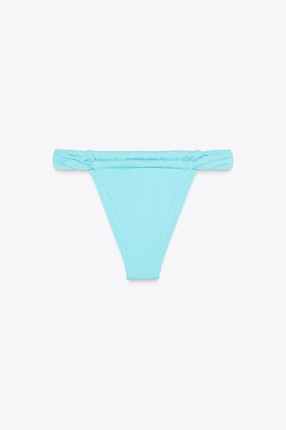 ZARA ПЛАВКИ-СТРИНГИ БИКИНИ, БИРЮЗОВЫЙ