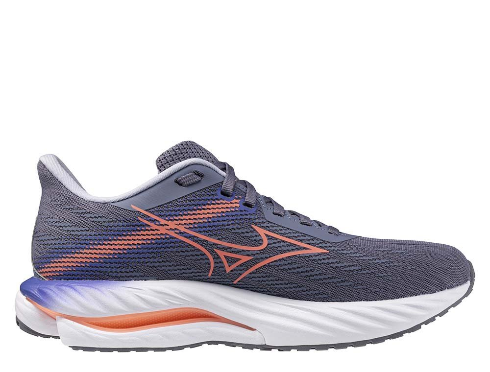 Кроссовки для бега женские Mizuno Wave Inspire 21 Фиолетово-Оранжевые