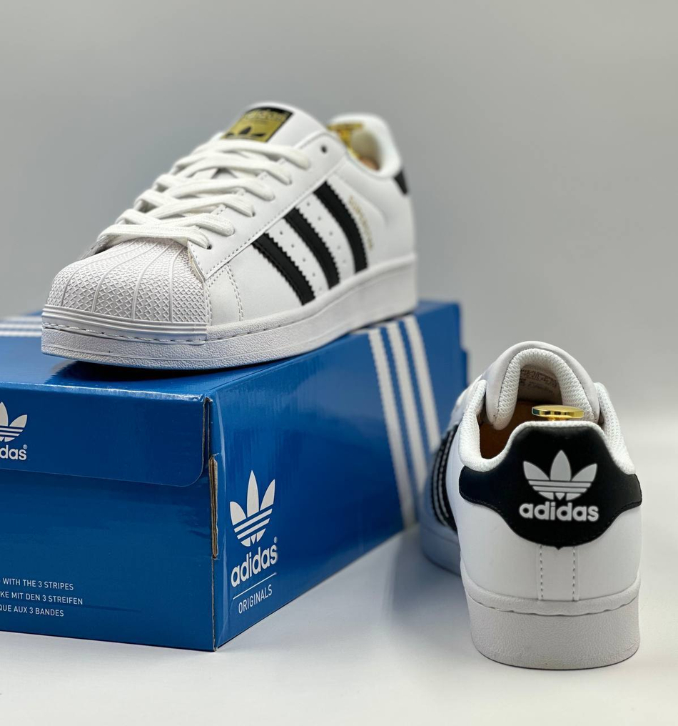 Кроссовки Adidas Superstar #B302 (бел.)