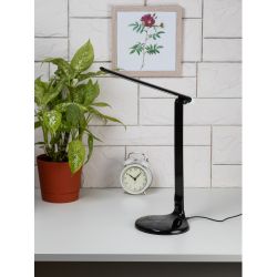 Настольный светильник ЭРА NLED-482-10W-BK светодиодный с ночником черный