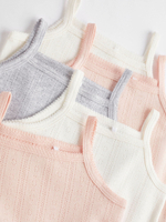 Боди без рукавов для малышей Next N35-575, 5 шт., Бежевый, Розовый