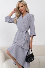 Платье в клетку (серый/клетка) Р11-1225/6 Nikol