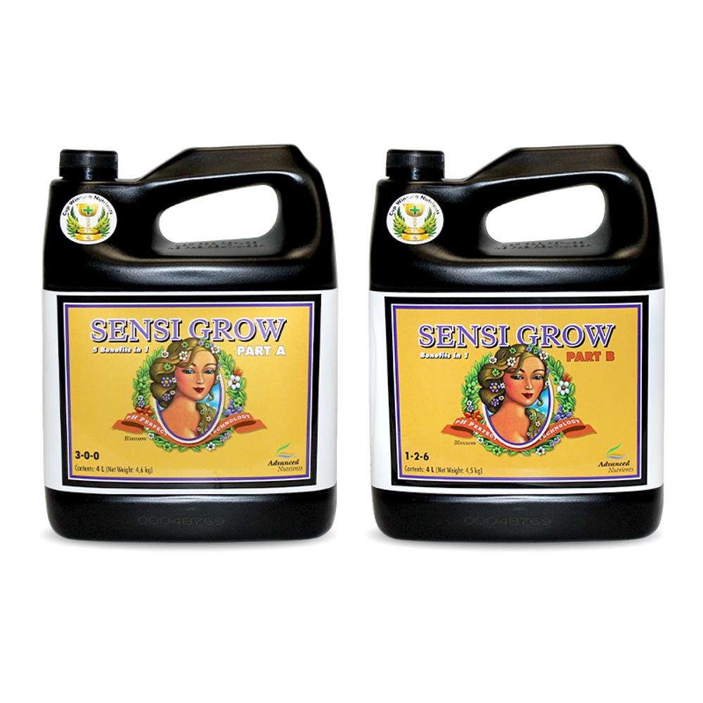 pH Perfect Sensi Grow Parts A &amp; B Advanced Nutrients 4 л Удобрения