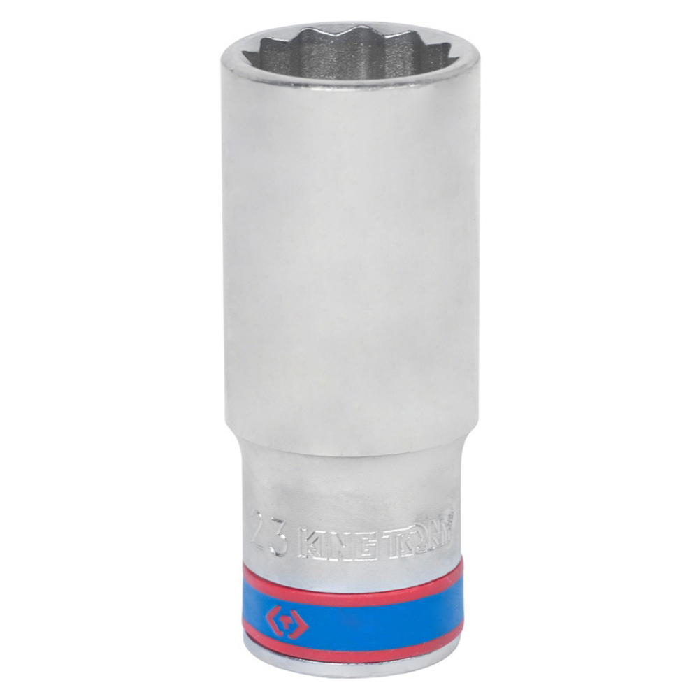 Головка торцевая глубокая двенадцатигранная 1/2&quot;, 23 мм KING TONY 423023M