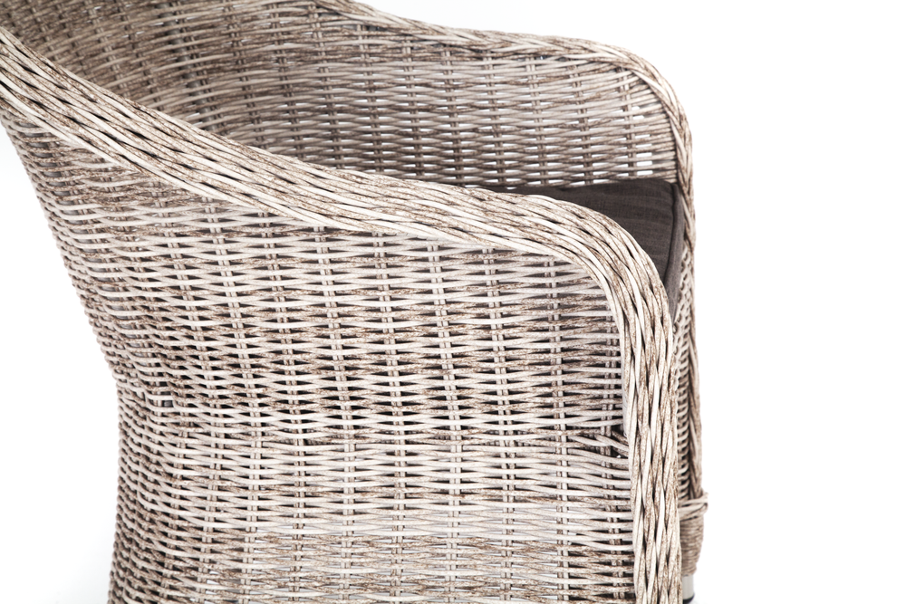 "Равенна" плетеное кресло из искусственного ротанга, цвет бежевый