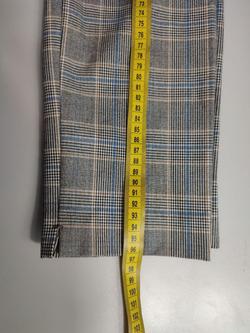 Брюки Zara в стильную клетку, маркировка S, визуально на 44 размер