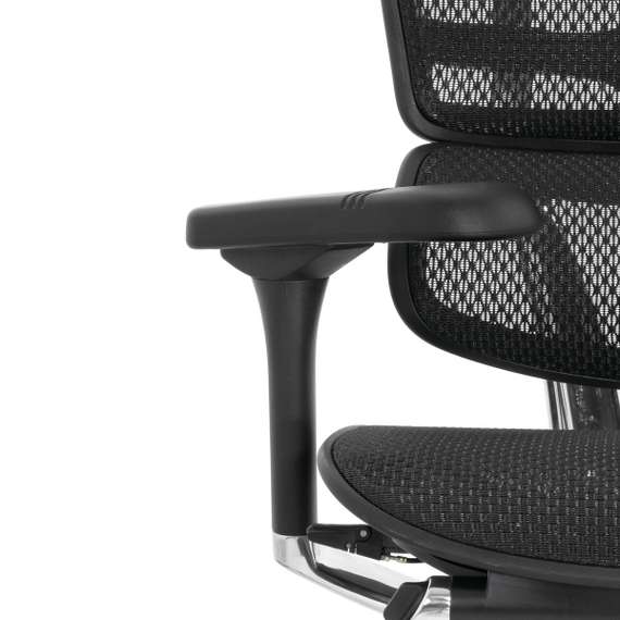 Кресло FALTO Ergohuman Elite 2 с подножкой ( чёрный каркас /сетка чёрный T-168-B1 Black )