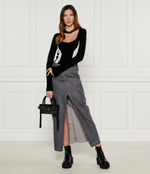 Кожаные ботильоны на платформе stivali Patrizia Pepe - черный(8Y0089 L078)