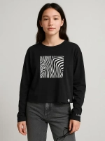 Лонгслив для девочки школьный