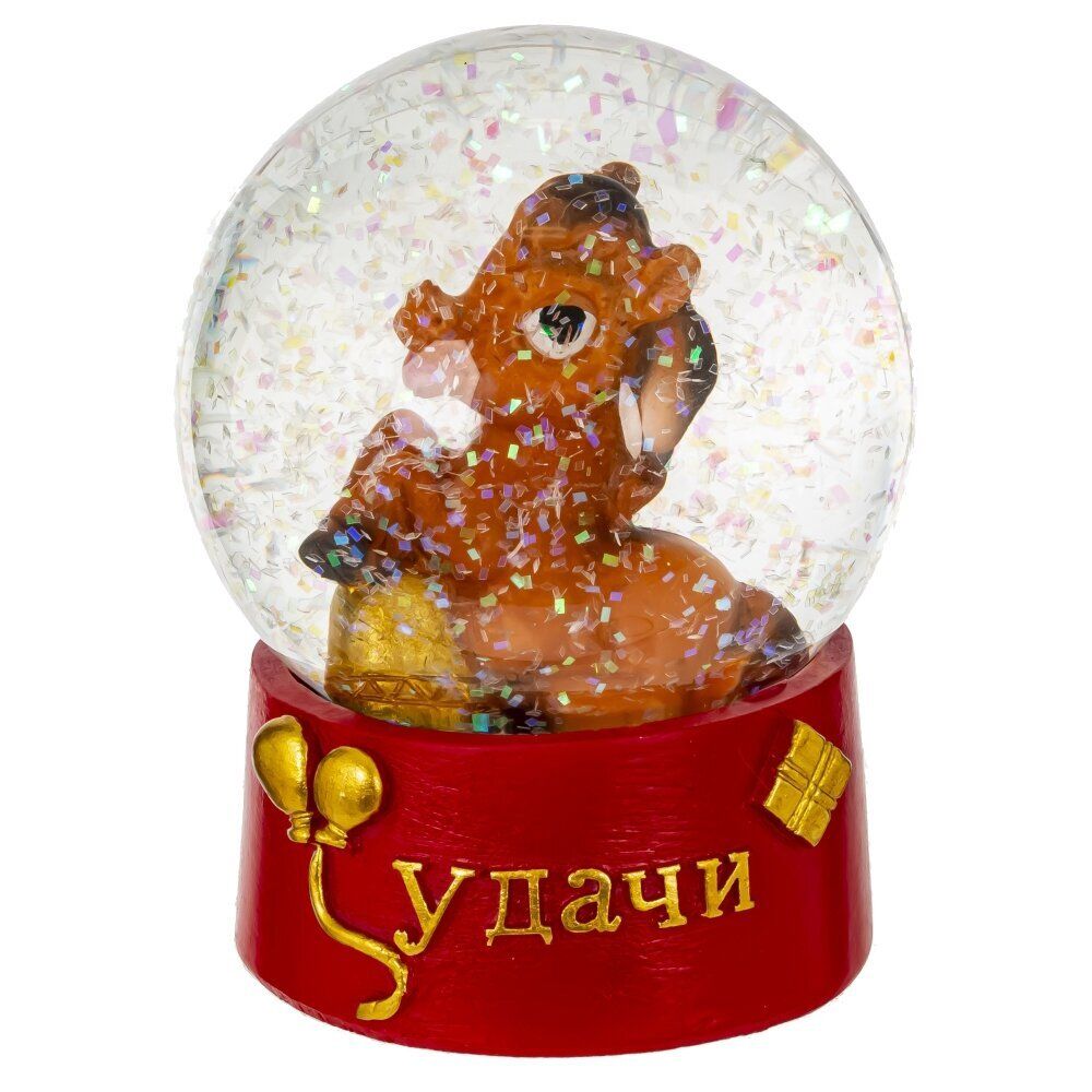 GAEM Фигурка декор в стекл шаре "Лошадка", L7 W7 H8 см, 2в.