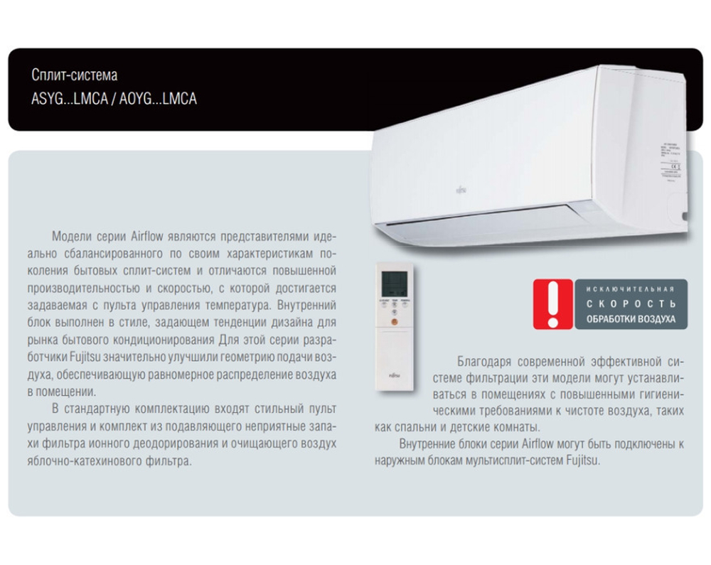 Сплит-система Fujitsu ASYG07LMCA/AOYG07LMCA inverter