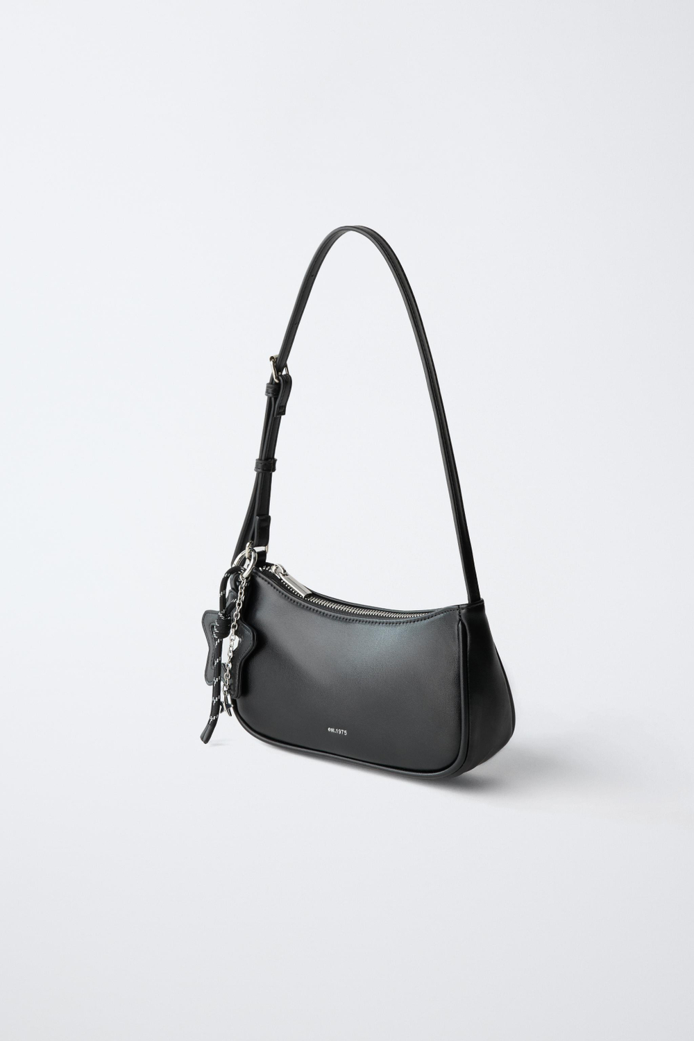 ZARA СУМКА С ПОДВЕСКАМИ, ЧЕРНЫЙ