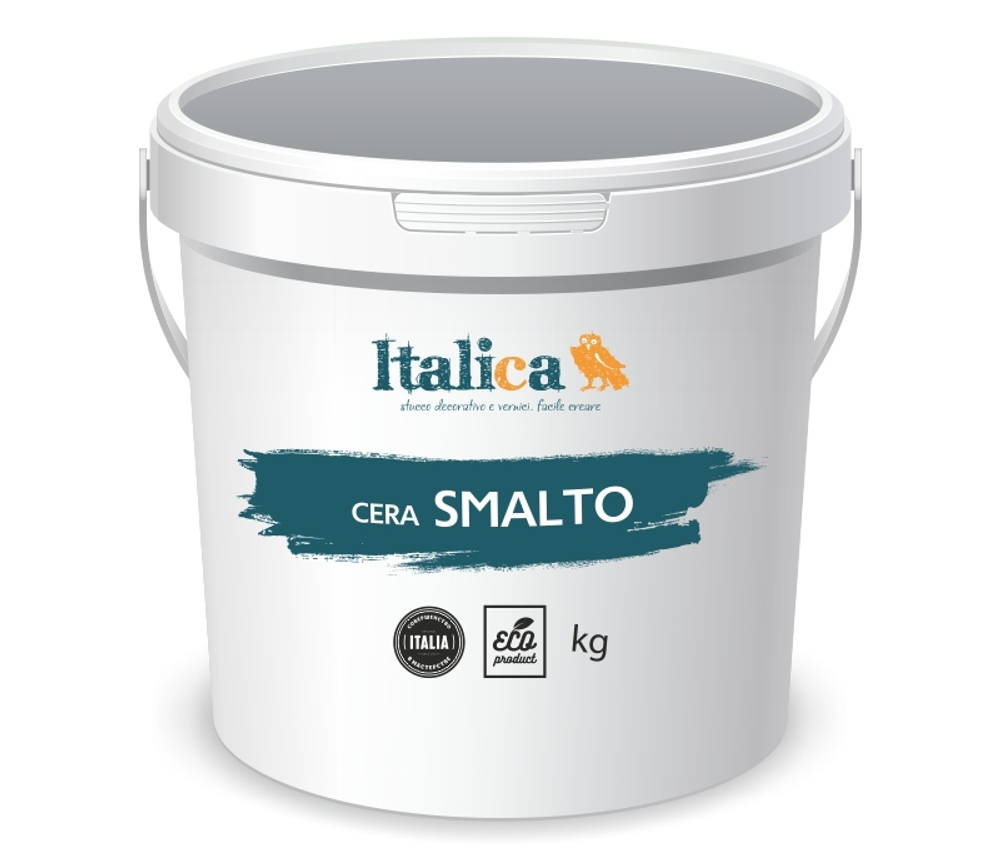ITALICA CERA SMALTO - глянцевый воск для декоративной штукатурки. Образует защитный влагостойкий слой.