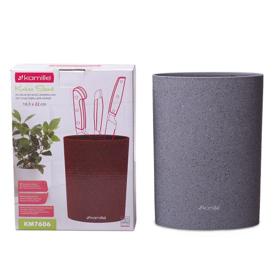 Подставка для ножей овальная Kamille KM 7606