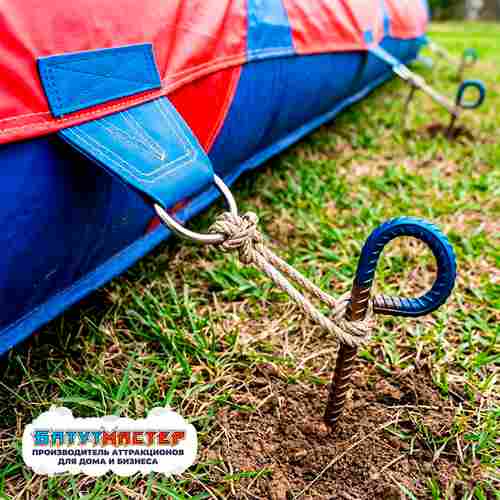 Крепление (анкер, колышки) для надувных конструкций, 90 см, ушко 6 см