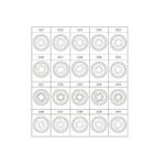 KING TONY (9BW0120) Набор насадок для монтажа/демонтажа секреток колес VW, 20 предметов