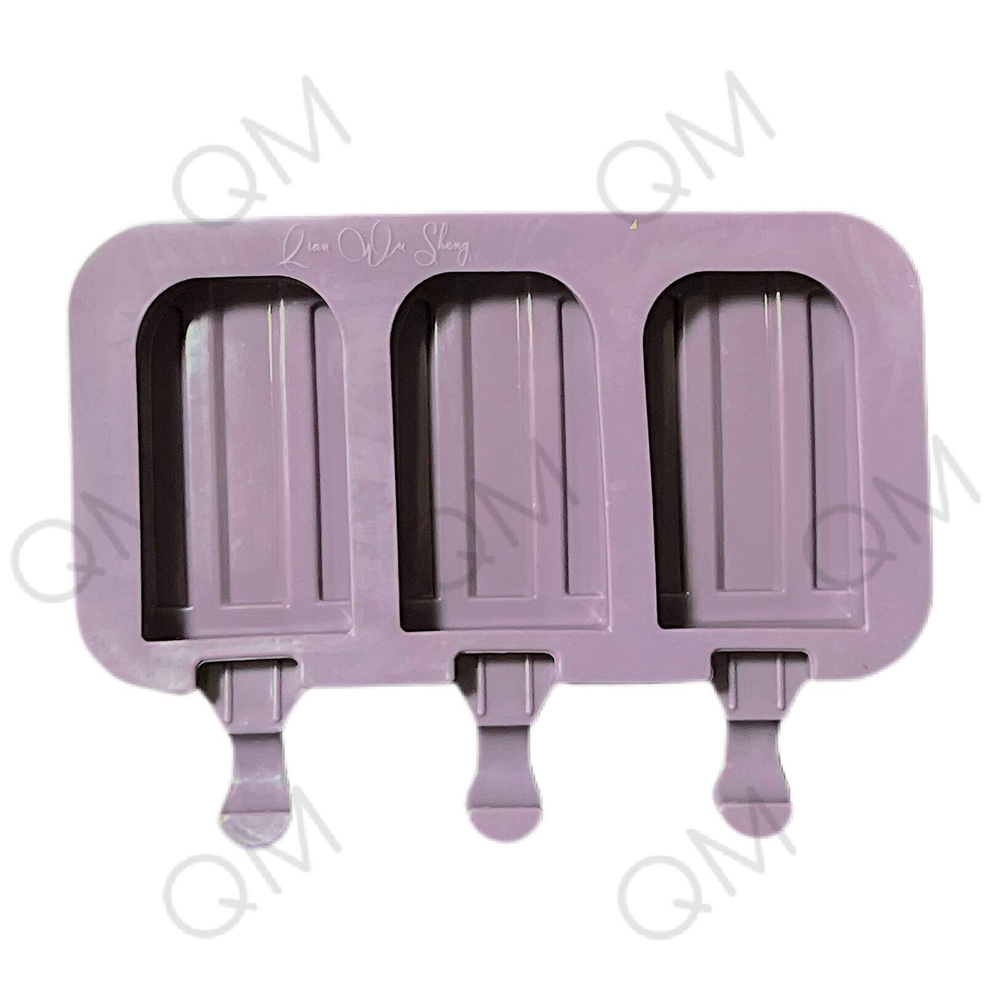 Форма для мороженого «Эскимо макси», 19,514,52,5 см, 3 ячейки (8,24,6 см), цвет МИКС