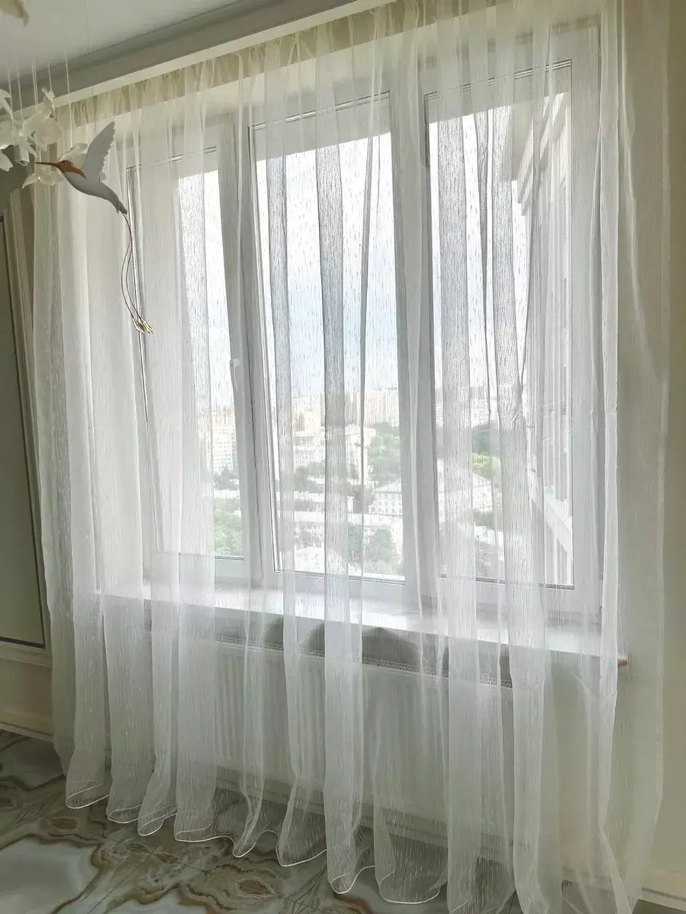 Тюль органза Дождик 240х600 см