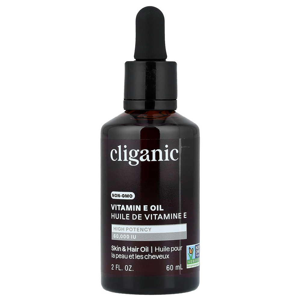 Cliganic, на 100% чистое масло с витамином Е, 60 000 МЕ, 60 мл (2 жидк. унции)