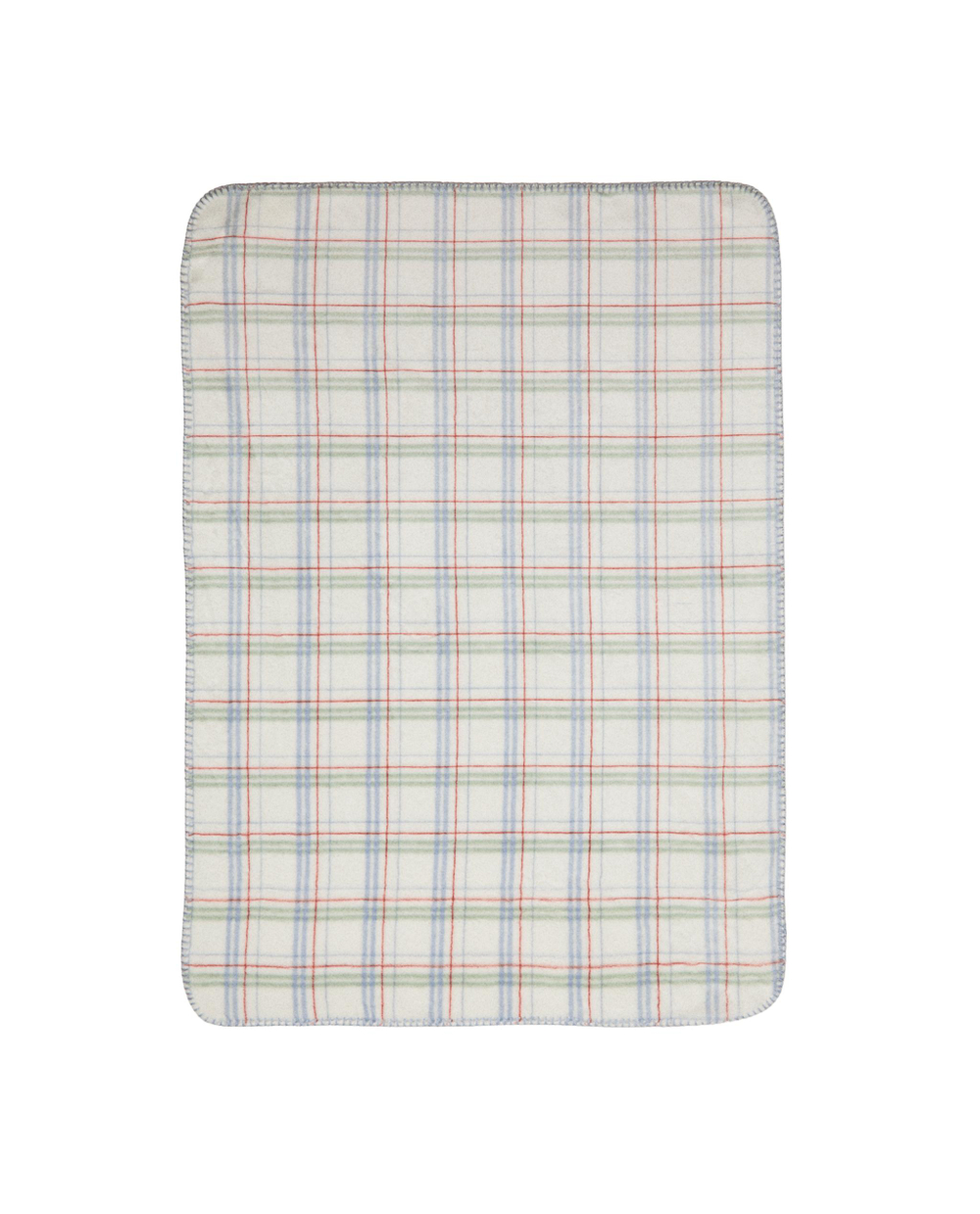 Zara Home плед детский из полиэстера, синий, в клетку, 70x100 см