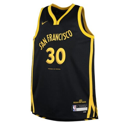 Футболка Nike NBA City Edition Swingman 2024/25 Golden State Warriors Stephen Curry Black Jersey