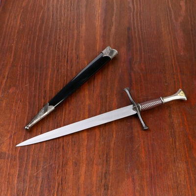 Сувенирное изделие кортик, чёрные ножны, 35 см