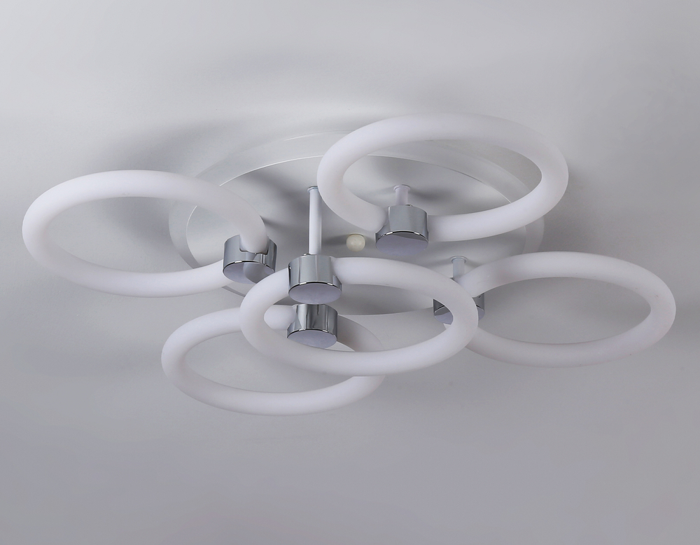 Светильник светодиодный потолочный FA3841/4+1 WH белый 70W 3000K-6400K+RGB D538*115 (ПДУ РАДИО 2.4G)