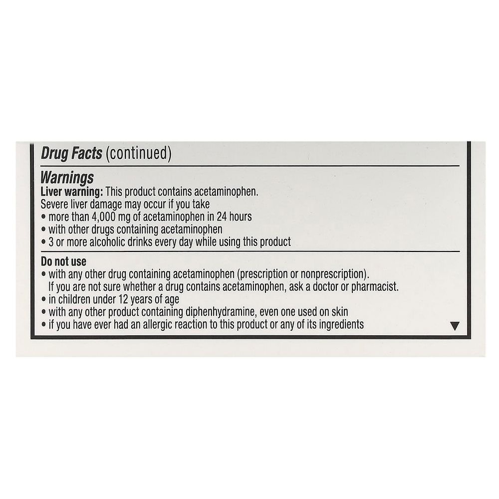 Unisom, PM Pain, средство для ночного сна и обезболивающее, 30 капсул