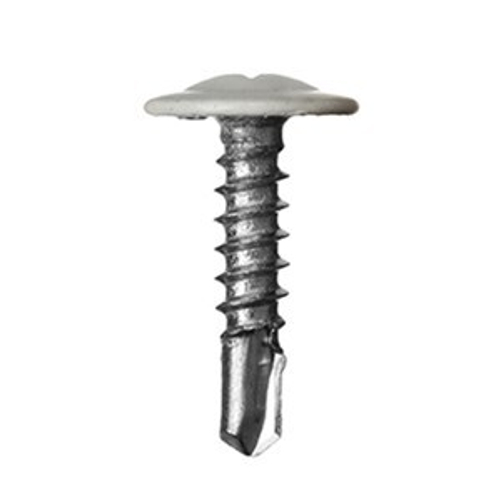 Саморезы прессшайба сверло 4,2х16(9003) белый (кг)