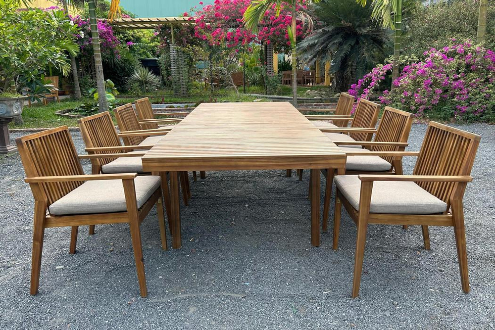 Обеденная группа из акации MONA XL