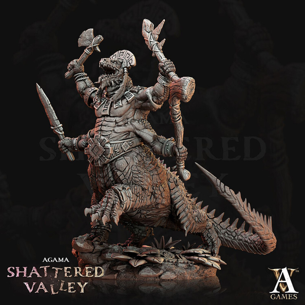 Grand Alliance Order  Seraphon Lizardmen Завр мутант миниатюра для dnd, днд, pathfinder, фентези, Настольная игра, НРИ, Варгейм, РПГ