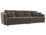Диван прямой Милтон, Коричневый, Велюр, 100655