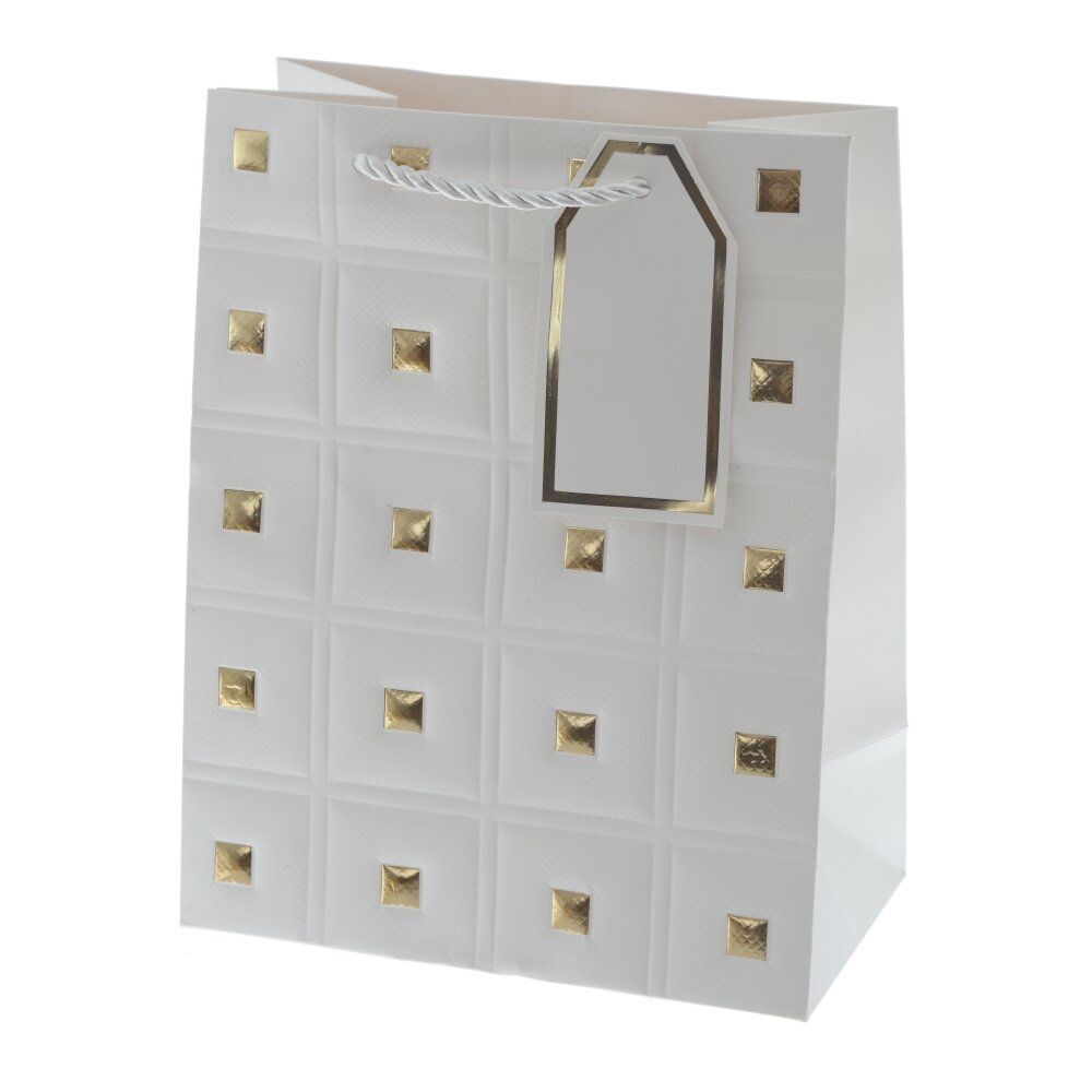 GAEM Пакет подарочный S (бумага 210г/м2, блок 12шт), L18 W10 H23 см, 4в.