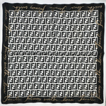 Платок чёрно-белый с лого Fendi