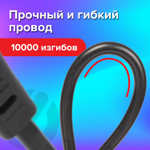 Кабель питания УНИВЕРСАЛЬНЫЙ для аудио и видеотехники C7 (2 pin) SONNEN 1 8 м черный (2 штуки в упаковке)