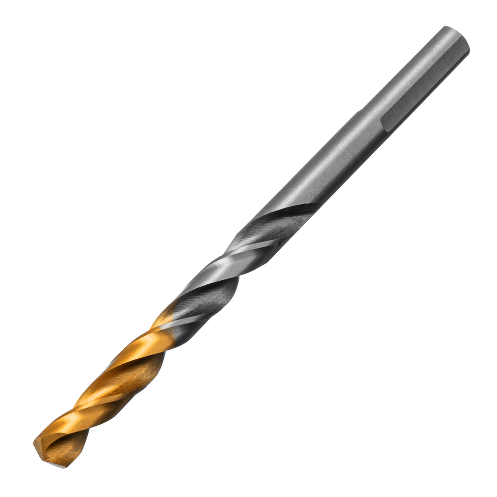 Сверло спиральное по металлу 6 x 93 мм, Р6М5, Golden Tip Denzel