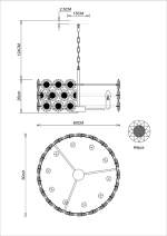 Подвесная люстра Divinare AMALTHEA 7202/17 LM-10