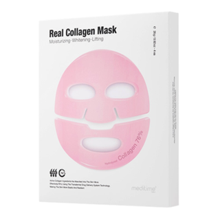 Meditime Лифтинг-маска для лица с коллагеном - Real collagen mask, 4шт*26г