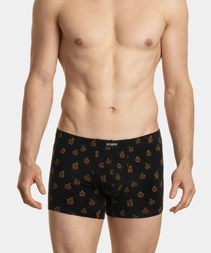 Трусы мужские боксеры (2шт), Atlantic 2MH-060, черные + бургунди