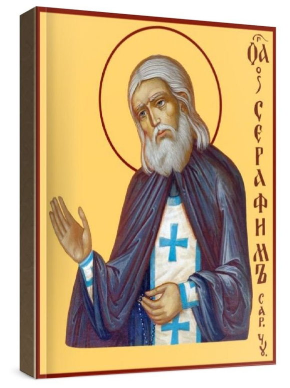 Серафим Саровский (рукописная икона)